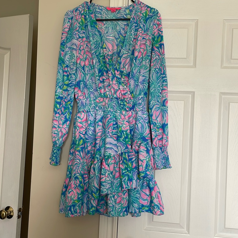 Lilly Pulitzer LS Faux Wrap Cristiana Dress